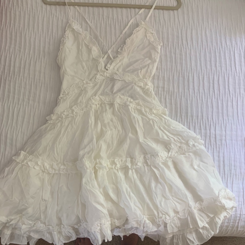 COPY - The dawning mini dress (white)